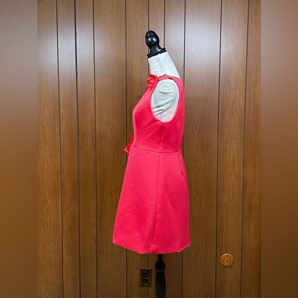 Marchesa Notte Floral Applique Satin Minidress size 10 - Picture 6 of 12